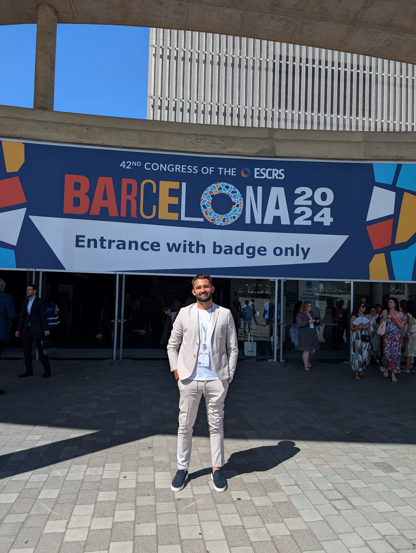 Dr Gilles Lesieur et Paul Dupeyre au Congrès ESCRS 2024 de Barcelone